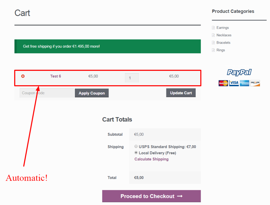 WooCommerce: agregue el producto al carrito en la visita programáticamente